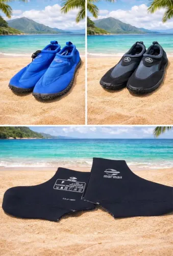 Kit Sapatilhas para mergulho novas