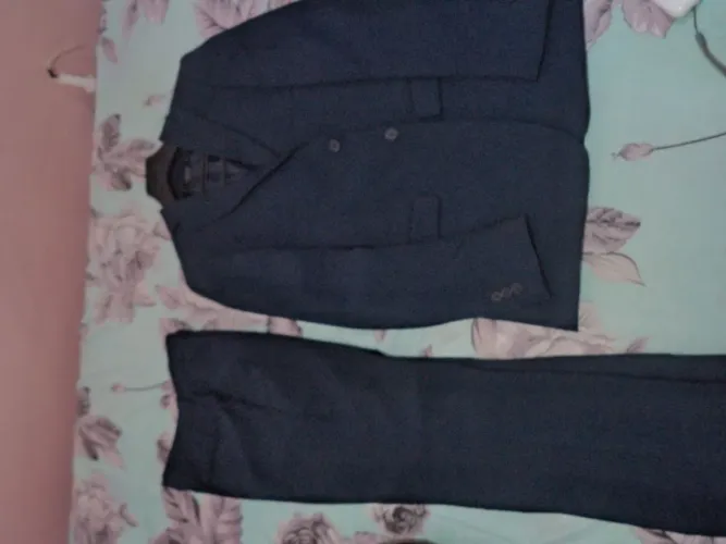 Terno Azul Marinho Masculino - Tamanho 44 (Semi Novo)