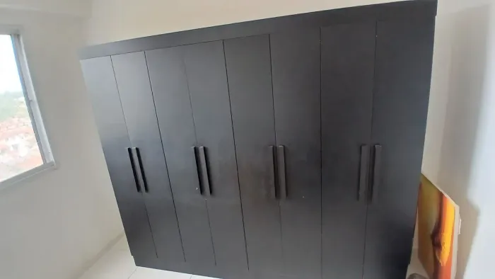 Vendo Guarda Roupa Casal 8 Portas Preto Fosco (Ja esta Desmontado)