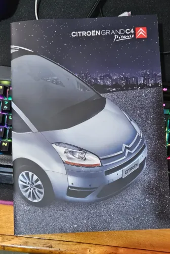 informativo Citroën C4 Grand Picasso 2008 catálogo, para coleção