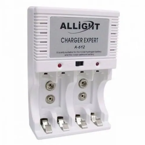 Carregador Para 4 Pilhas Recarregáveis 2a 3a 2 Baterias 9v