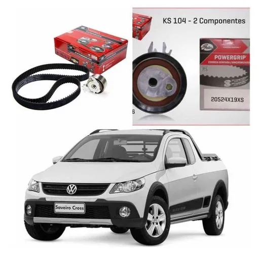 Kit Correia Dentada Gol Saveiro Fox Voyage Kombi 1.0 1.6 8v 2009