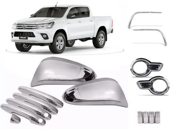 Apliques Cromados Pestanas Friso Retrovisores Maçanetas etc para todos os carros!