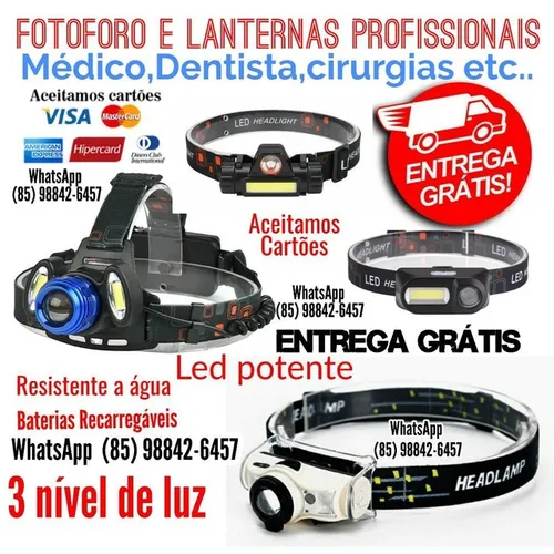 Fotoforo médicos e lanternas de cabeça entrega Grátis