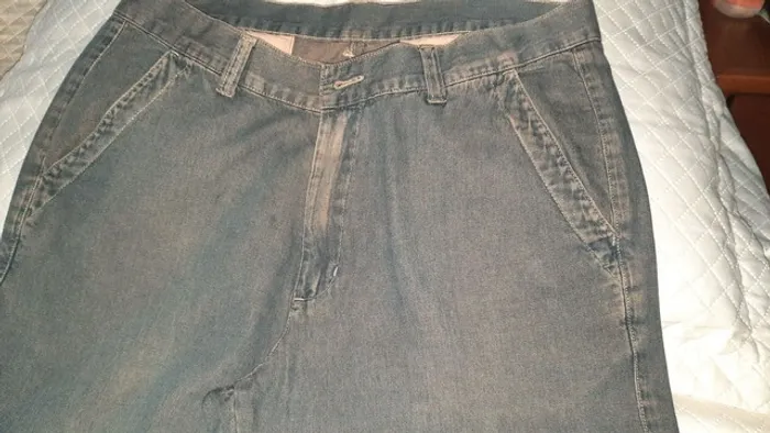 Calça jeans tecido tencel Tam 42 usada 40,00