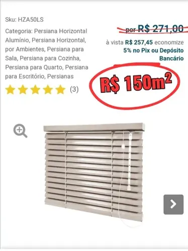 Persiana pra escritório 