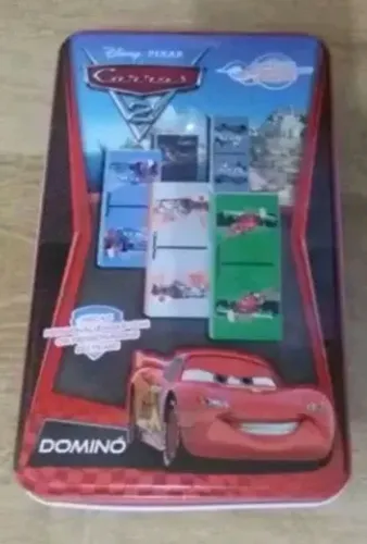 LATA FILME CARROS 2 PIXAR DISNEY ANIMAÇÃO LATA ALUMÍNIO VAZIA