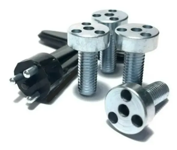 Kit com Chave e Parafusos Anti-Furto para Calotas de Rodas Linha GM Chevrolet_Aceito Cartã