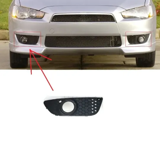Grade Direita do Farol de Milha Mitsubishi Lancer