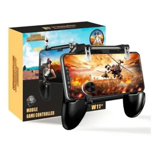 Controle GamePad Mobile W11+ Joystick Battlegrounds com Gatilho + Botão Tela