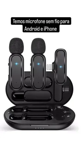 Microfone sem fio para Android e iPhone