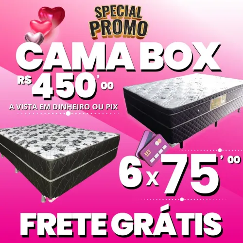 ? CAMAS BOX 450,00 , FRETE GRÁTIS, ENTREGA IMEDIATA ?