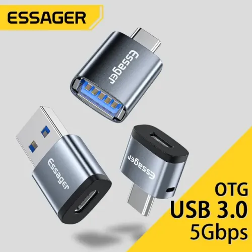 Adaptador, USB-C conversor, macho para fêmea, Macbook, Xiaomi, Huawei, Samsung S20