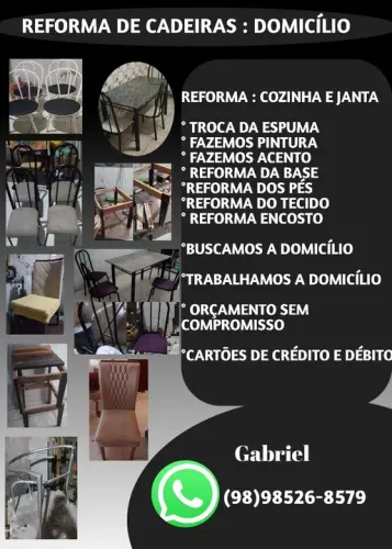 REFORMA DE CADEIRA:: COZINHA EM GERAL