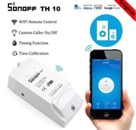 Sonoff Th10 10a / 2200w Inteligente Wifi Interruptor Monitor Arduino AutomaçãoCOD-AM259