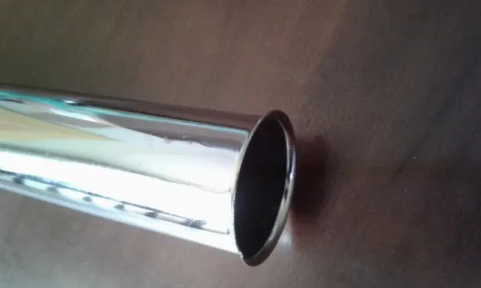 Tubo de ligação inox com acabamento 1.1/2 polegadas 30cm não ajustável