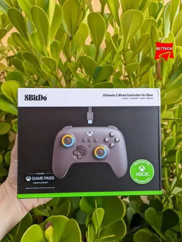 Controle Xbox Series X/S, Windows 8BitDo Ultimate C Hall Effect,RGB 1MêsGame Pass Ultimate