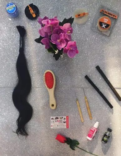 Cabelo Humano 50cm 50g Castanho Escuro, Liso Leve Ondulado Indiano