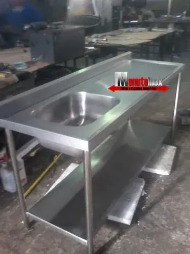 Mesa Bancada Pia Tanque inox