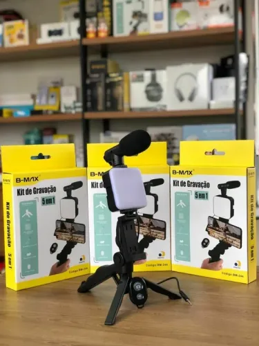 Kit para gravação de vídeos