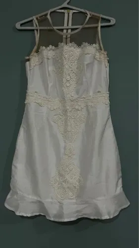 Vestido de renda branco
