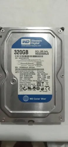 HD - Western Digital 320 GB (Sata e Sata II)