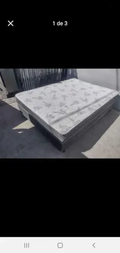 Vendo de casal conjugada de molas 138x188 em excelente estado