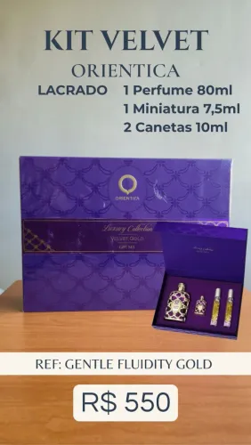 Kit Velvet Gold Orientica Lacrado