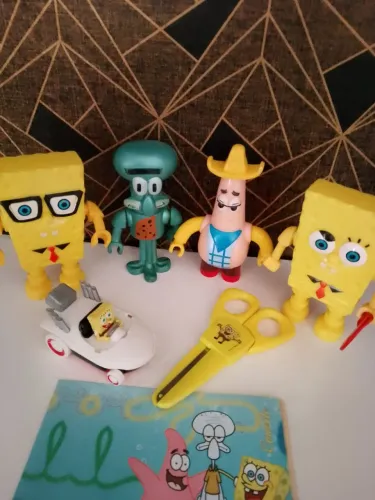 Lote brinquedos bob esponja