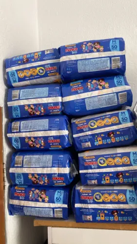 Fralda turma da Mônica 10 pacotes 