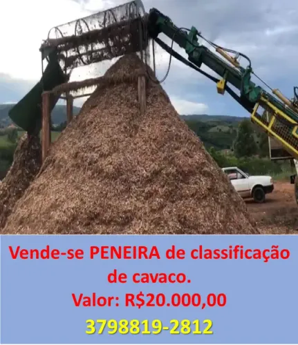Peneira de classificação de cavaco
