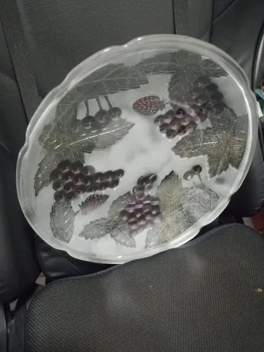 prato grande de vidro decorativo de mesa de jantar !! ULTIMA UNIDADE !!!
