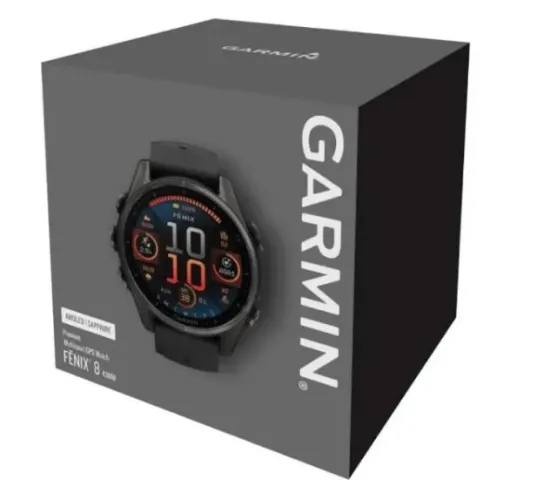 Relogio Garmin Fenix 8 - 43mm Amoled Saphira Novo
