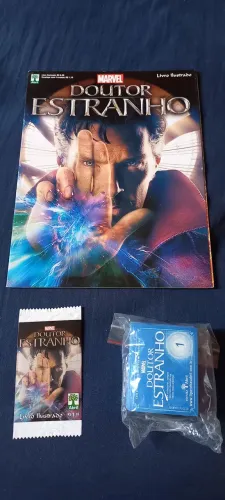 ALBUM FIGURINHA DOUTOR ESTRANHO COMPLETO PARA COLAR 