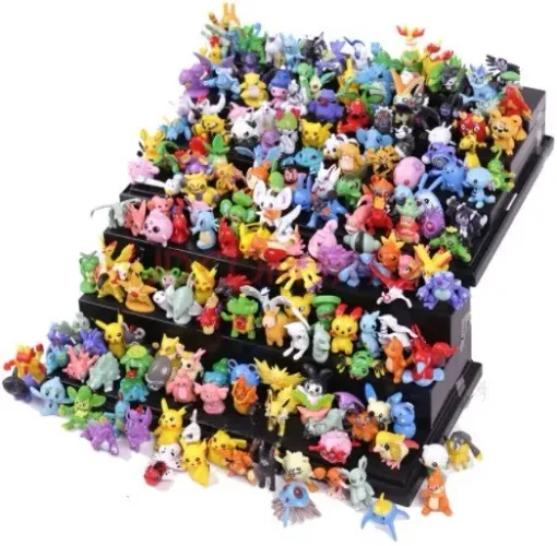 Kit 10 miniaturas Boneco Pokemon Pikachu Squirtle Bulbasaur Charmander Brinquedo