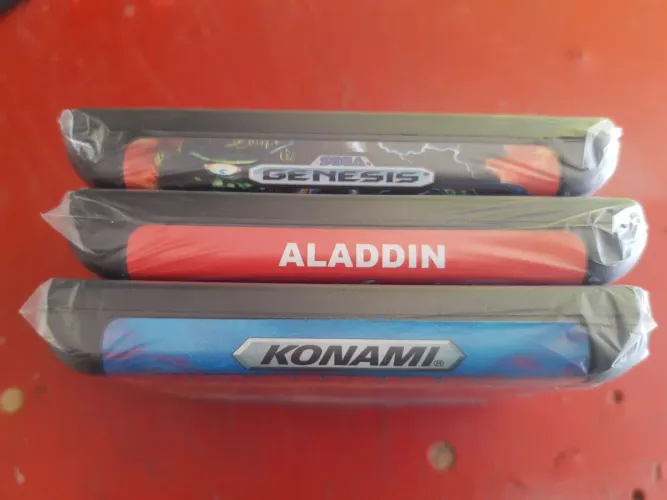 ALADDIN & SUNSET RIDER,sega Genesis Repro novas 38 cada.