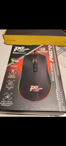 Mouse Gamer Philco Gaming PMS70 RGB - Até 5000 DPI