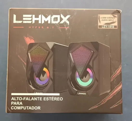 CAIXA DE SOM LEHMOX ALTO-FALANTE ESTÉREO