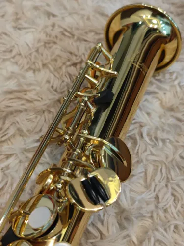 Sax Soprano LADE Designed by USA Original Novo Lacrado Dourado Sib Pronta Entrega OLXPAY 