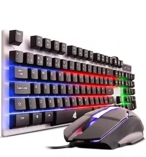 Kit teclado e Mouse Gamer RGB