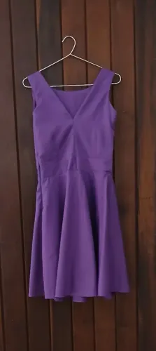 Vestido rodado roxo