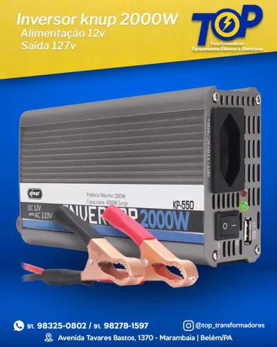 Inversor knup 2000W 12v/127v