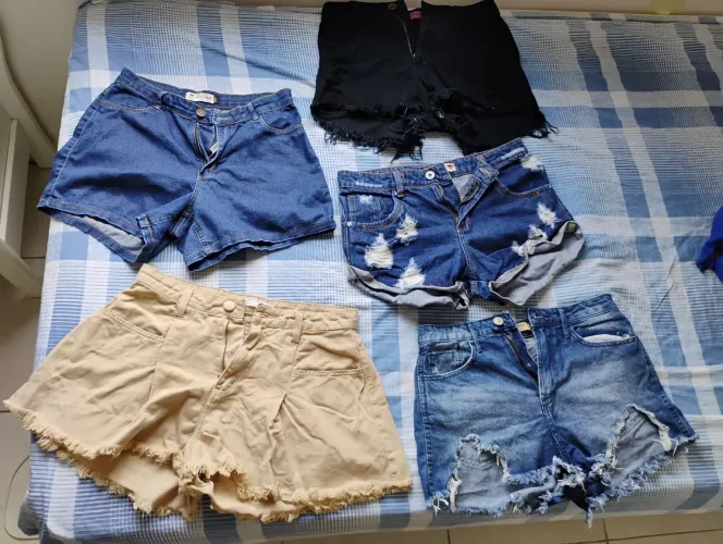 KIT 5 shorts por excelente custo benefício 