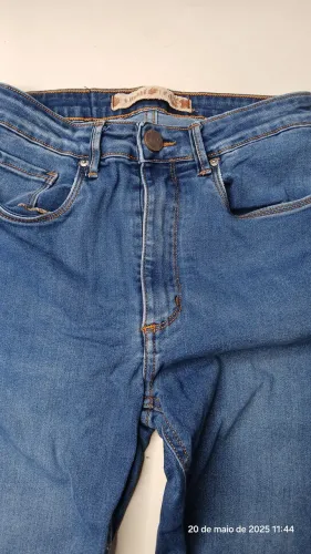 Calça Jeans Azul Feminina Tam: 36