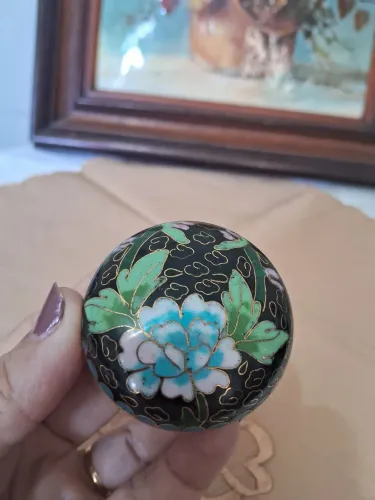 Antiga Caixa cloisonné