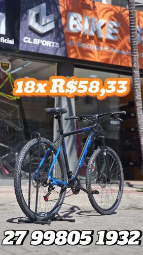 Bicicleta Aro 29 Alumínio GTI com Cabeamento Interno SOMOS LOJA