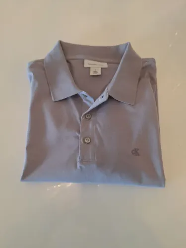 Camiseta Polo Calvin Klein Cinza