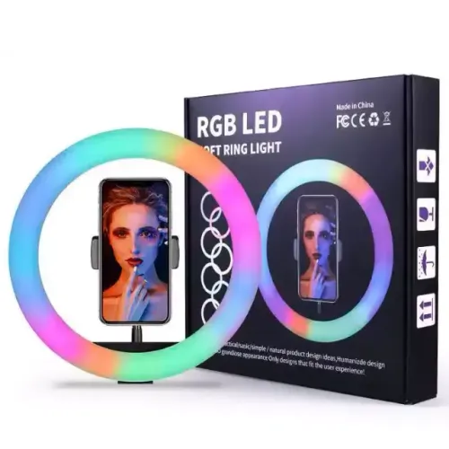 RING LIGHT RGB SOFT RING ''10''