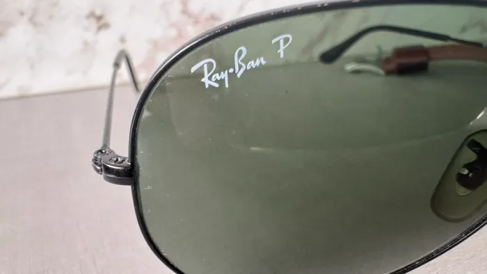 Ray-ban original aviator preto lente polarizada 