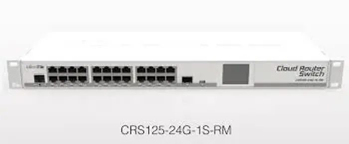 Switch Mikrotik Cloud Router Crs125-24G-1S-Rm 24Portas Gigabit